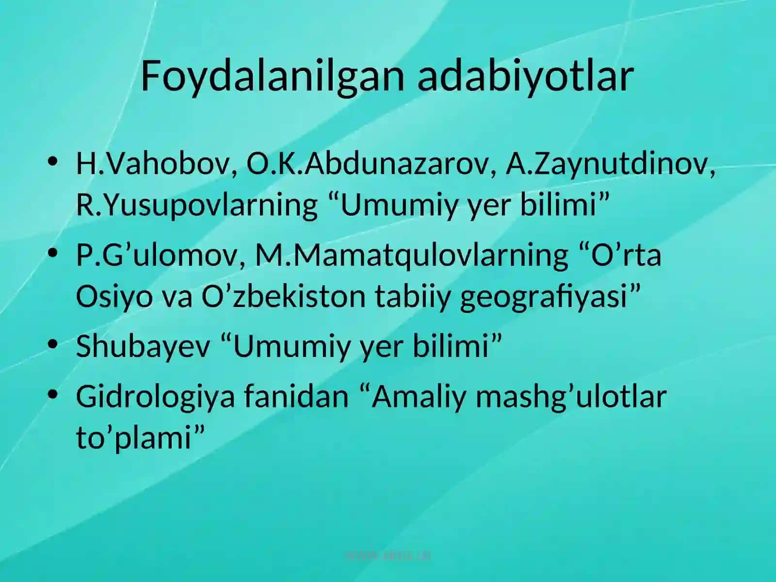O’zbekiston va Markaziy Osiyo davlatlarida suv omborlarini tashkil etilishining muammolari 3