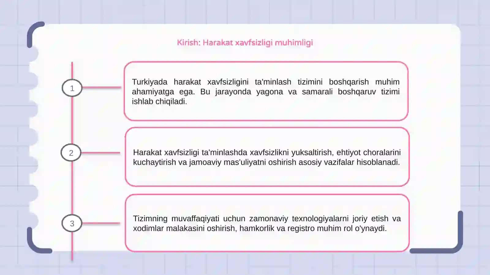 Harakat xavfsizligini ta'minlash tizimini boshqarishni tashkil etish 3
