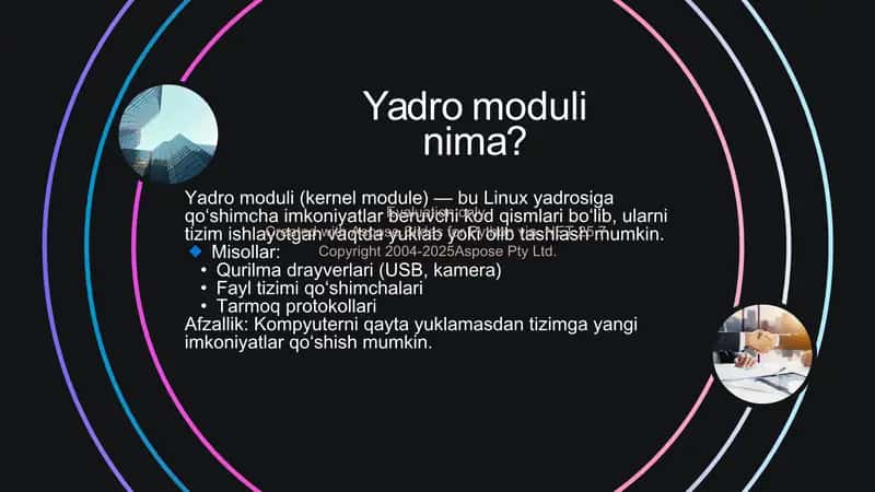Linux yadro modullari bilan ishlash. (Ubuntu misolida) 3