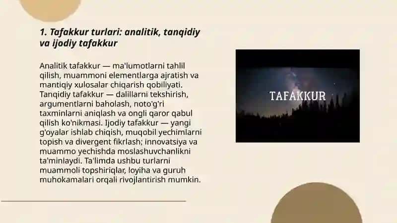 Tafakkur. Nutq va intelekt 3