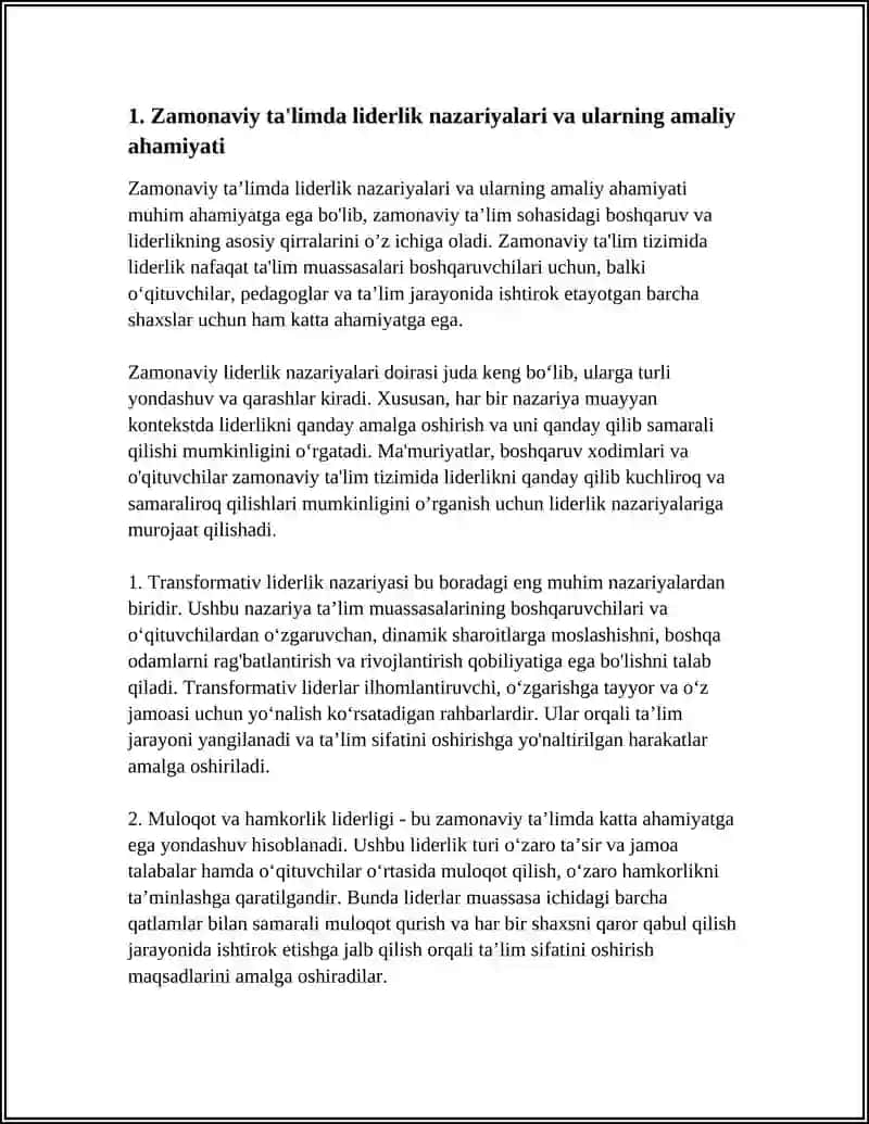 Zamonaviy ta'limda liderlik va boshqaruvning o‘rni 3