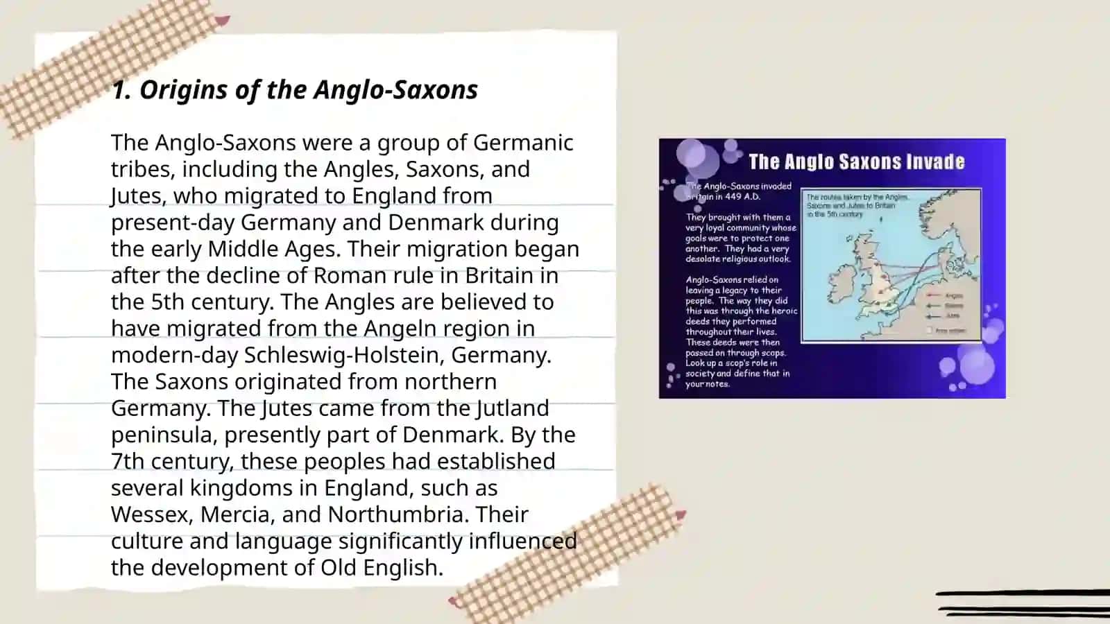 The Anglo Saxon invasion of Britain 3
