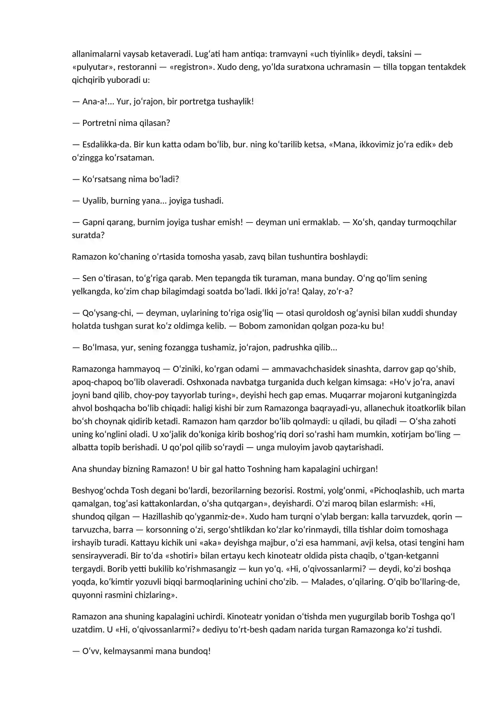 Anoyining jaydari olmasi (hikoya) [Erkin A’zam] 3