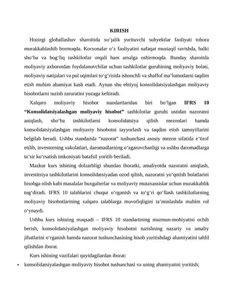 Konsolidatsiyalashgan moliyaviy hisobot tuzishning nazariy asoslari 3