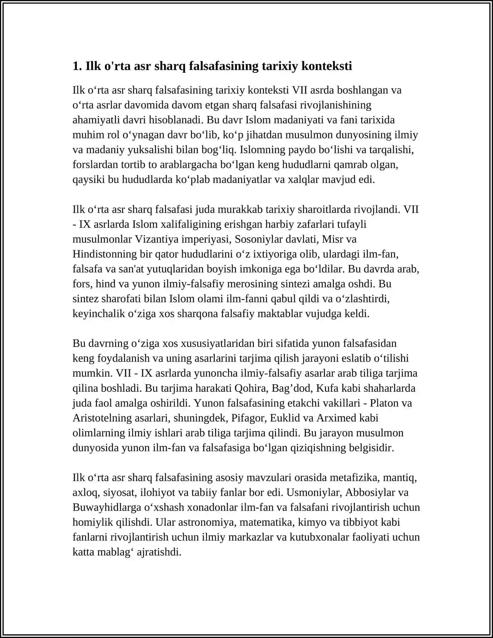 ILK ORTA ASR SHARQ FALSAFASI VA UYG'ONISH DAVRI 3