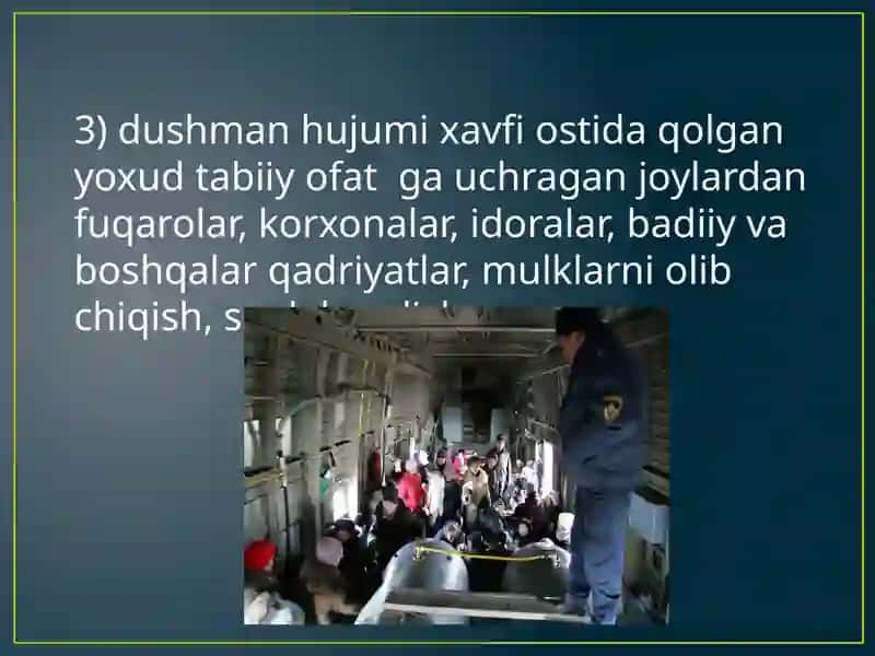 Favqulotdavaziyatlarda aholi evakuatsiya qilish 3