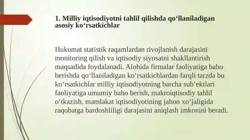Asosiy makroiqtisodiy ko’rsatkichlar 3