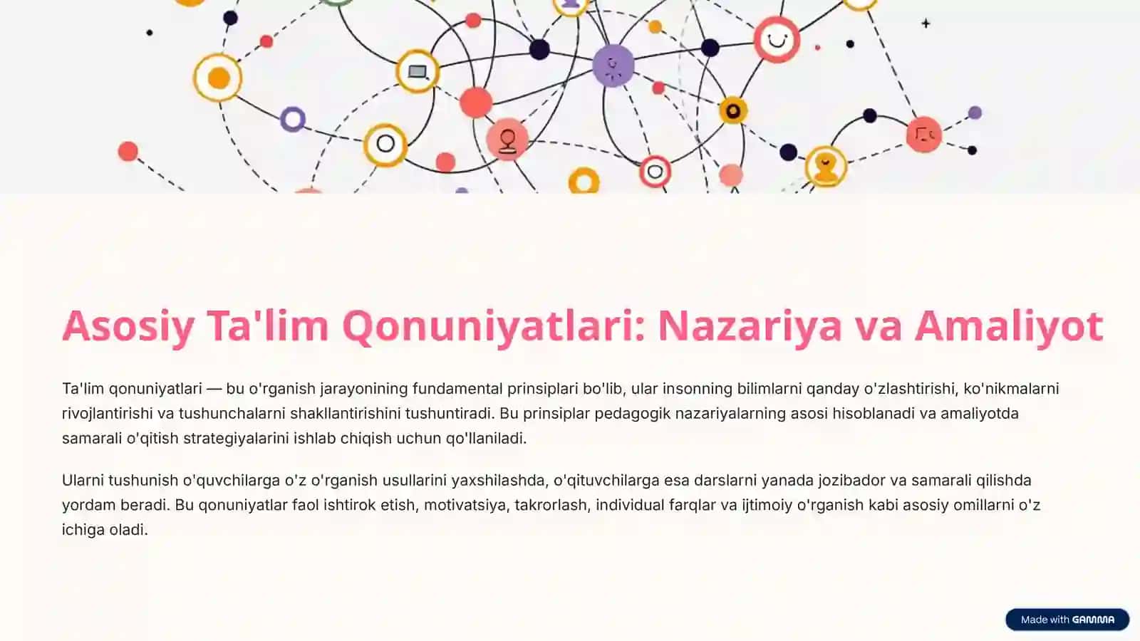 Ta'lim Qonuniyatlari: Samarali O'qitish va O'rganish Sirrlari 3