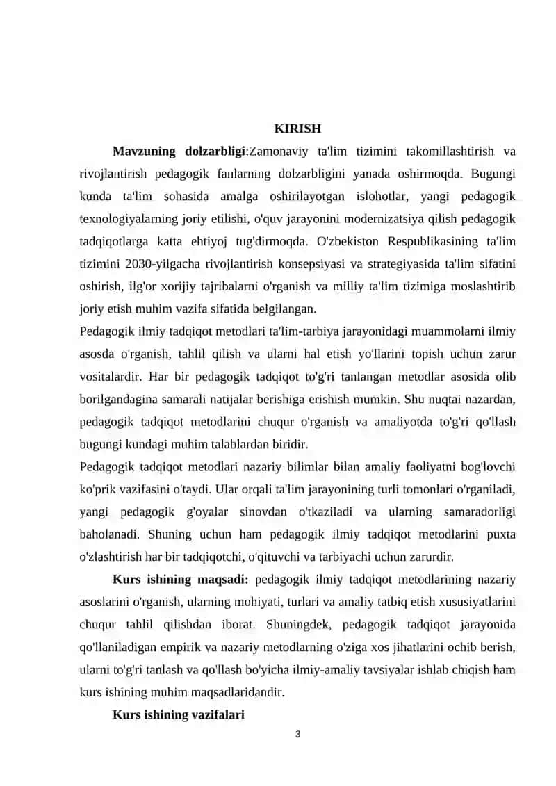 PEDAGOGIK ILMIY TADQIQOT METODLARI 3