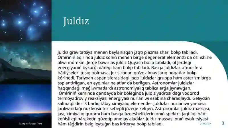 Juldız evolutsiyasi 3