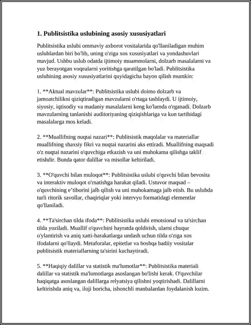 PUBLISISTIK USLUB QO'LLANILADIGAN MANBALAR 3