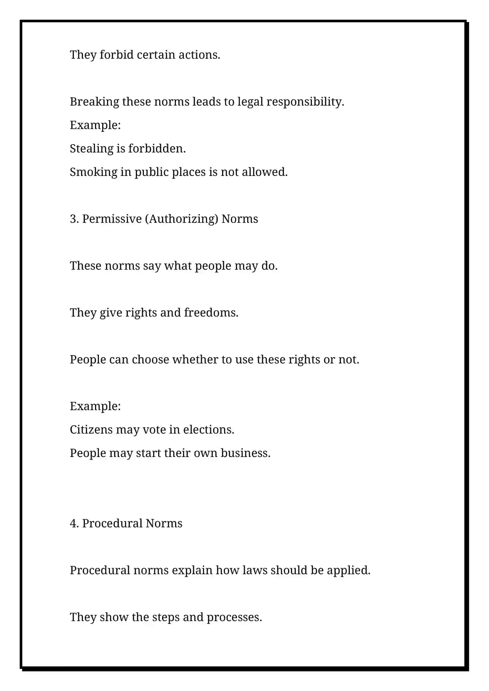 Types of Legal Norms 3