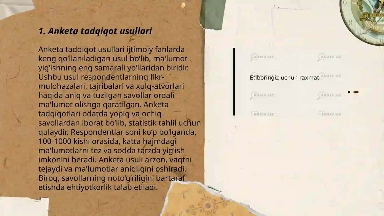 Shaxsni o‘rganish metodlari 3