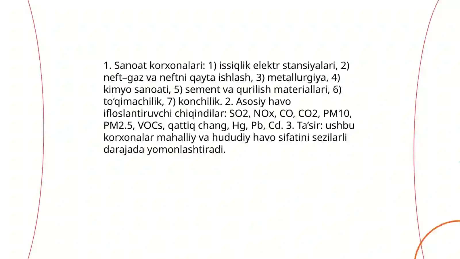 O‘zbekistonda havo ifloslanishi va uning manbalari 3