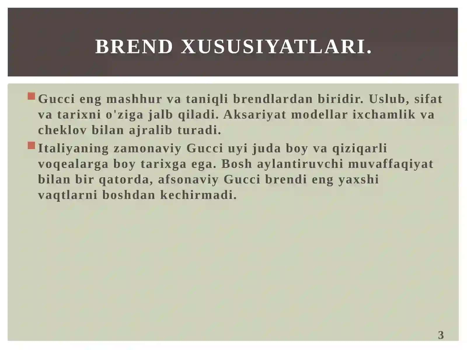 BRAGIMOVA NIGINA MARKETING FANIDAN TAYYORLAGAN TAQDIMOT 3