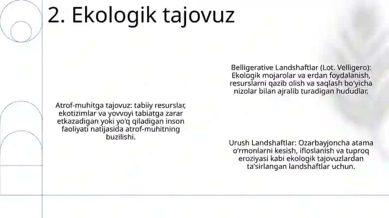 Belligerativ Landshaftlar Haqida 3