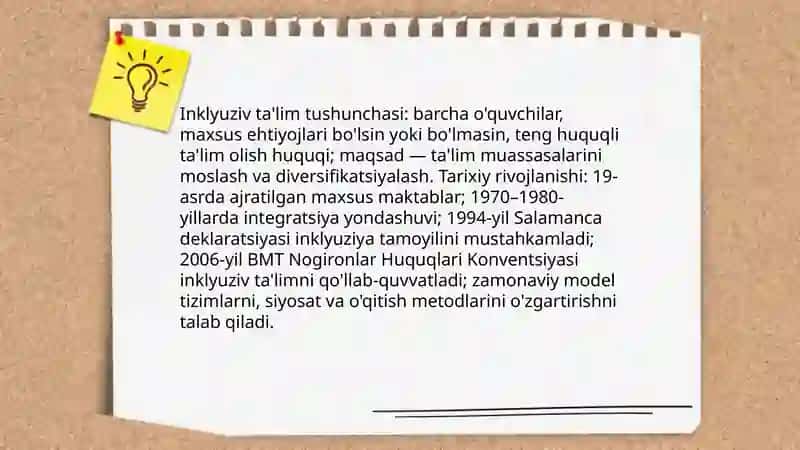 Inklyuziv ta'lim modellari: tahlili va xususiyatlari 3