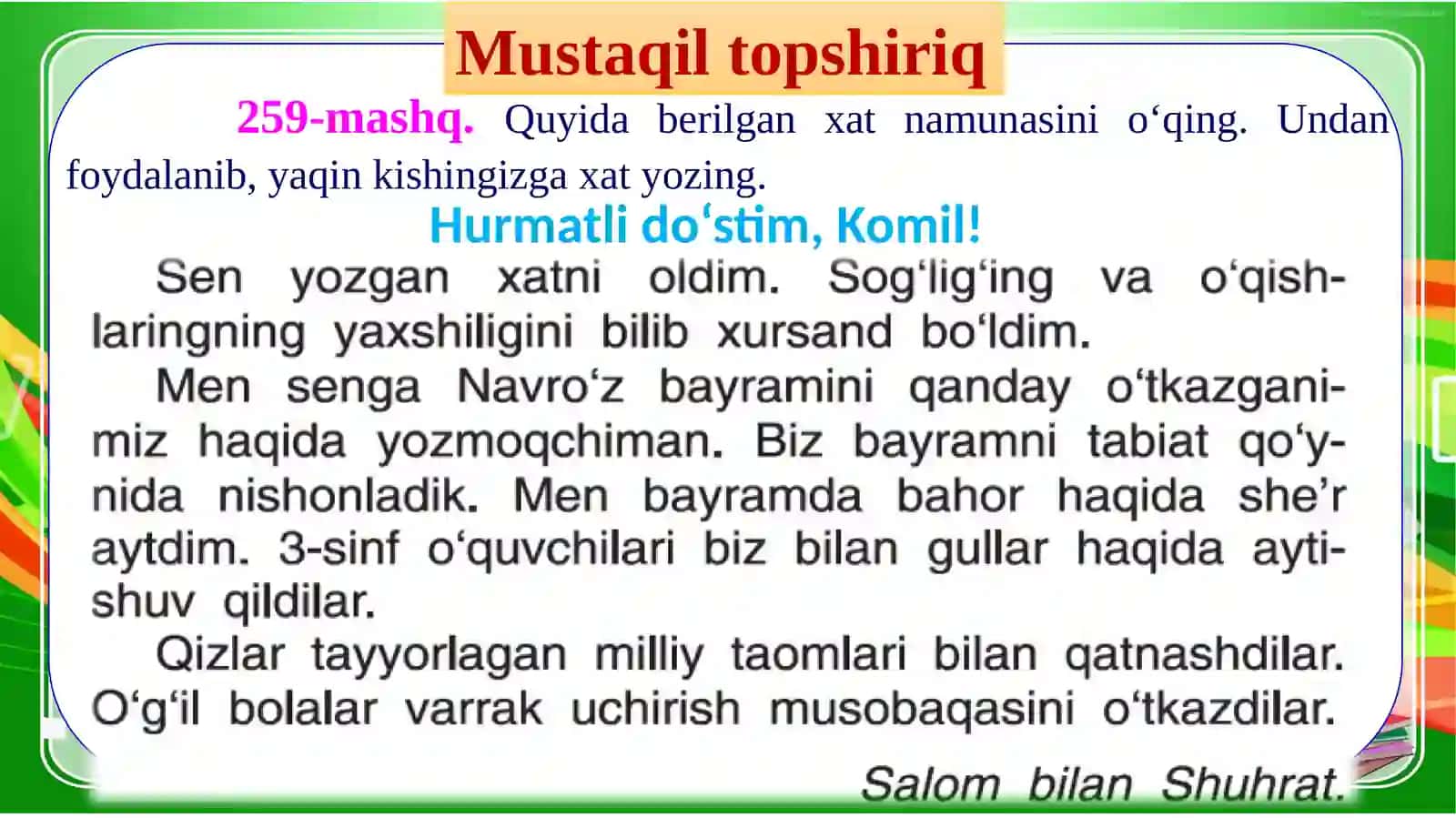 Kishilik olmoshlari bilan qollanishi 3