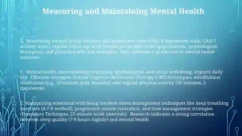 Mental Health and Emotional Well-being Study Guide 3