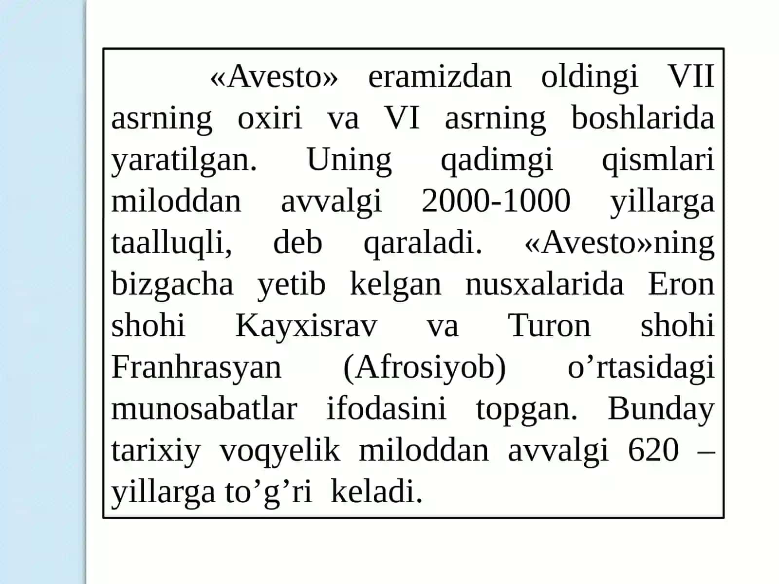 AVESTO'DA EZGU FAZILATLARNI TARBIYALASH MASALASI 3