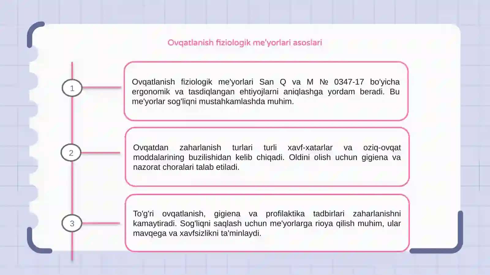 Ovqatlanish fiziologik me'yorlari 3