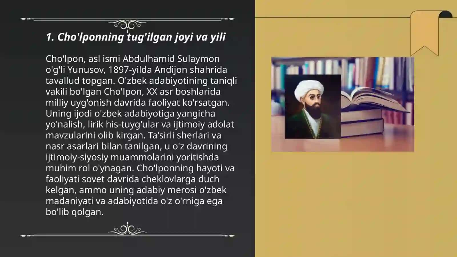 Cho'lpon hayoti va ijodi 3