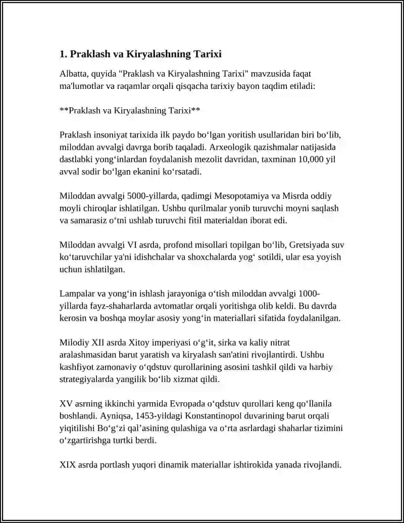 PRAKATLASH VA KIRYALASH HAQIDA MALUMOTLAR 3
