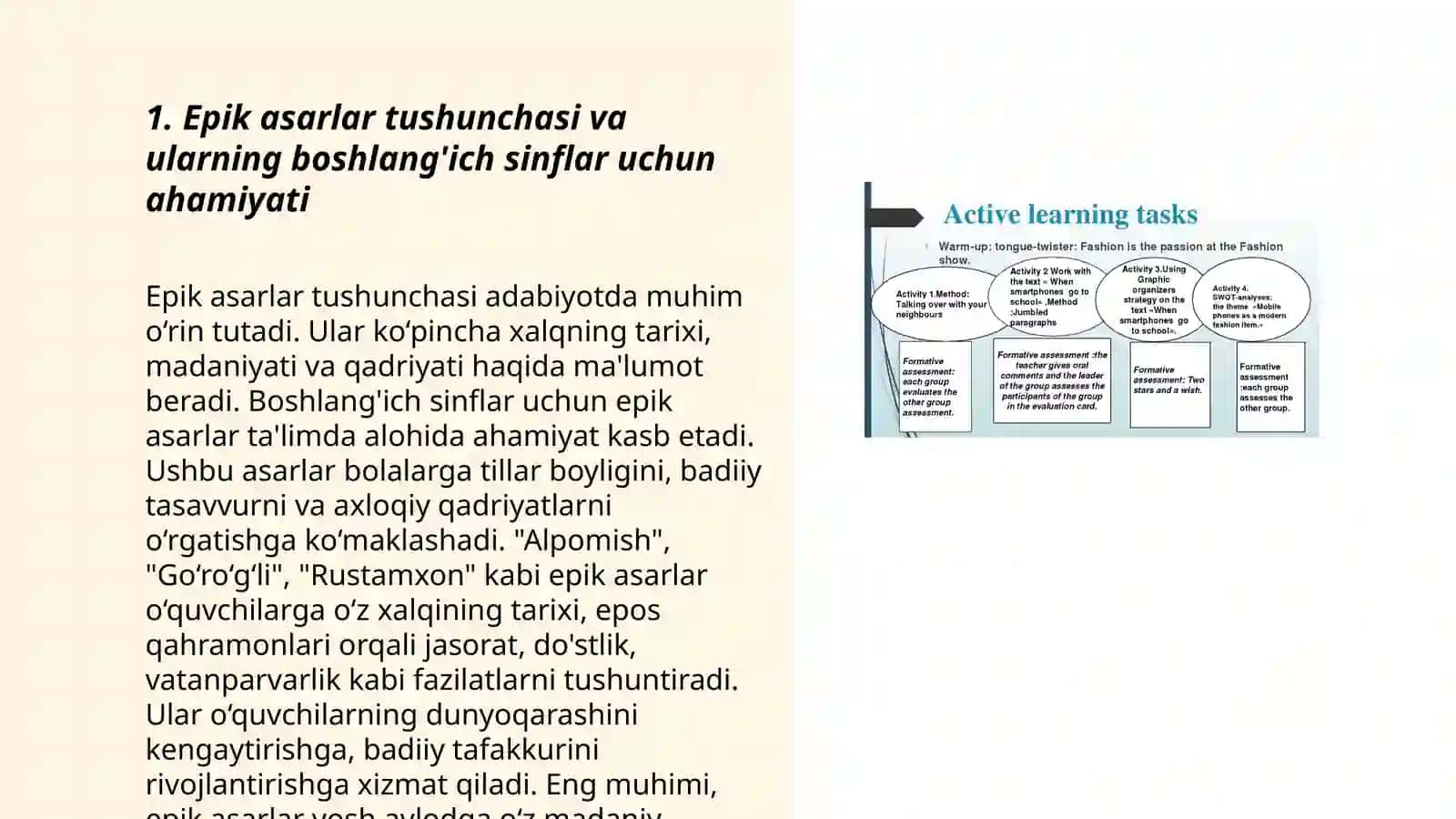 Boshlang‘ich sinflarda epik asarlar ustida ishlash uchun metodik tavsiyalar ishlab chiqish 3