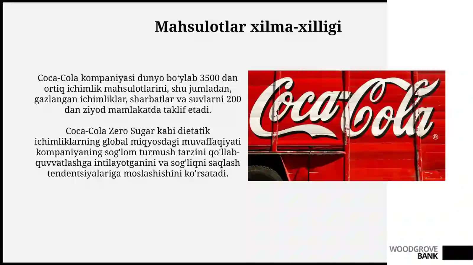 Coca-Cola mahsulotlari 3
