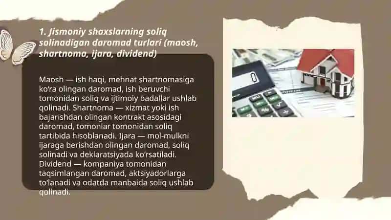 Jismoniy shaxslarning hisob-kitoblari va toʻlovlari 3