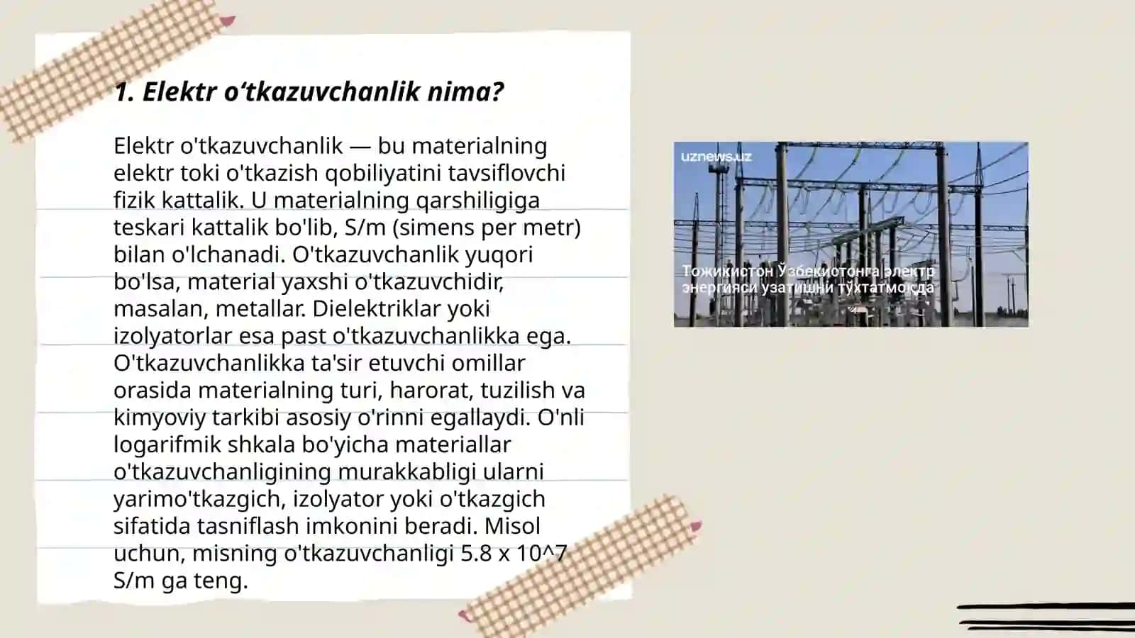 Elektr oʻtkazuvchanlikni aniqlash usullari 3