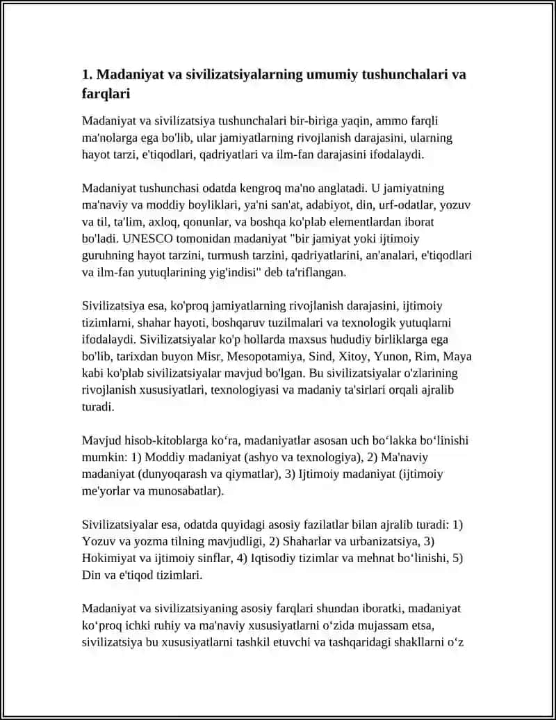 DUNYO XALQLARI MADANIYATIDAGI UMUMIYLIK VA FARQLAR 3