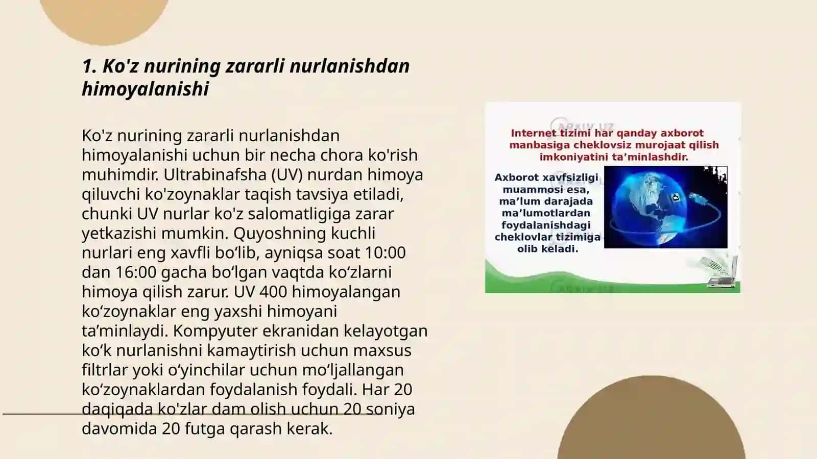 Optik kanallarda mavjud xavf-xatarlar haqida 3