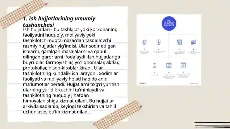 Ish hujjatlari va ularga qo'yiladigan asosiy talablar 3