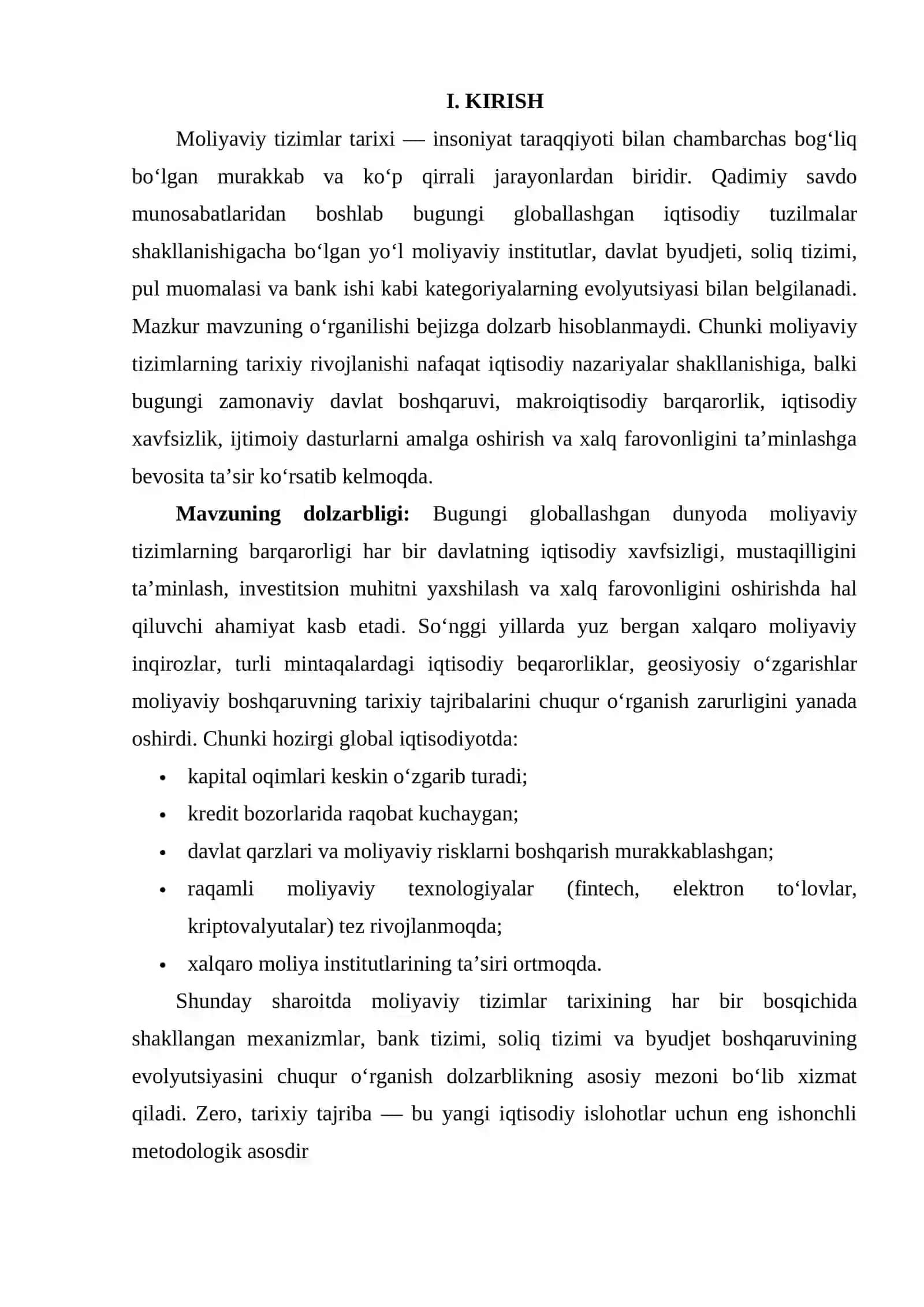 Moliyaviy tizimlar tarixi 3