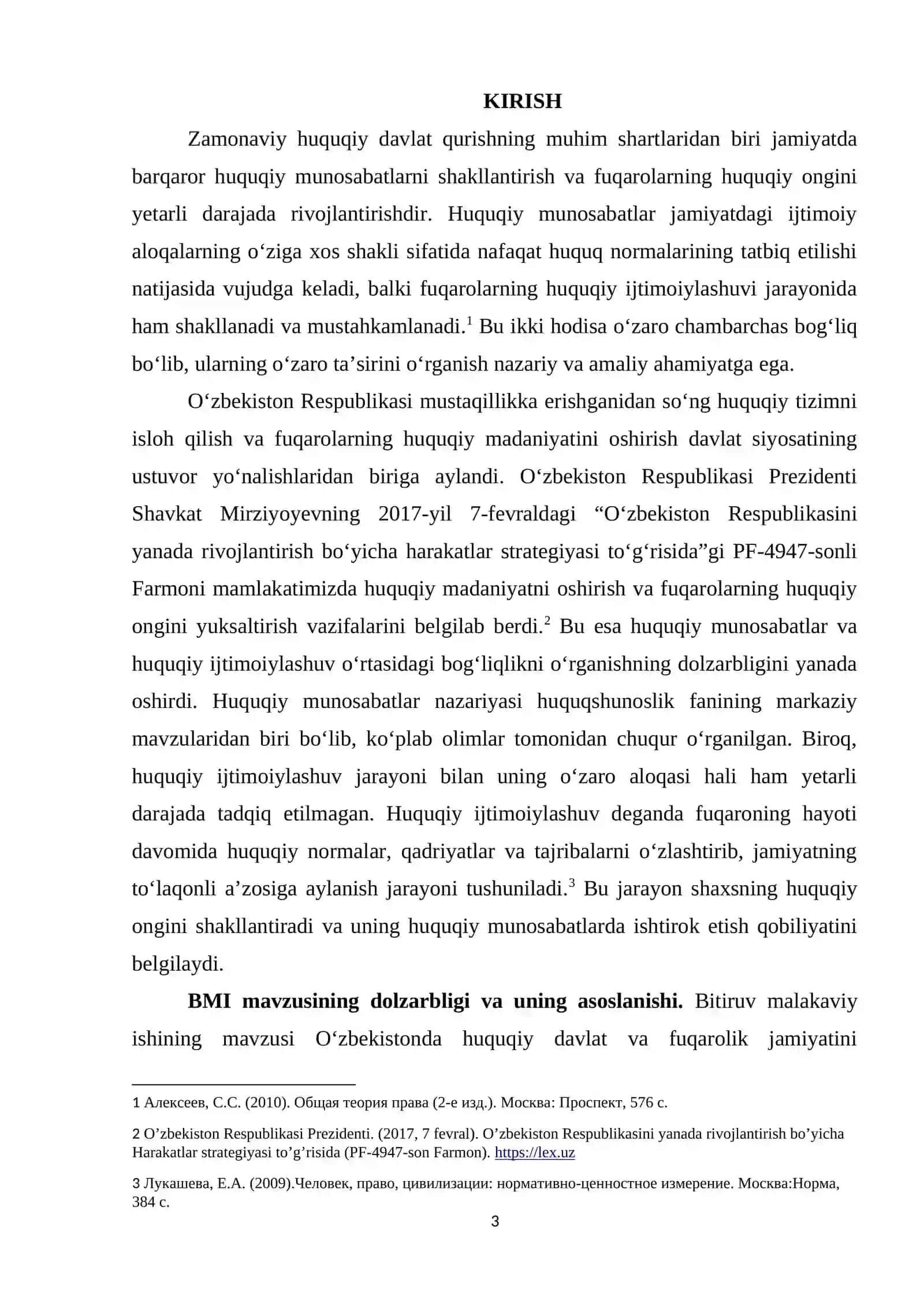 HUQUQIY  MUNOSABATLAR  VA  HUQUQIY IJTIMOIYLASHUVNING  O‘ZARO  ALOQASI 3
