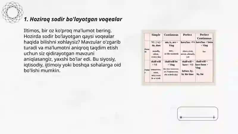 Present Simple or Present Continuas 3