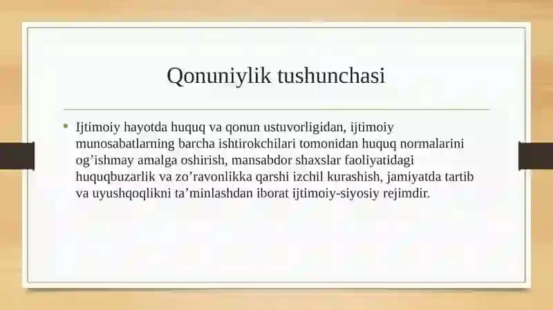 HUQUQIY TARTIBOT VA IJTIMOIY TARTIBOT 3