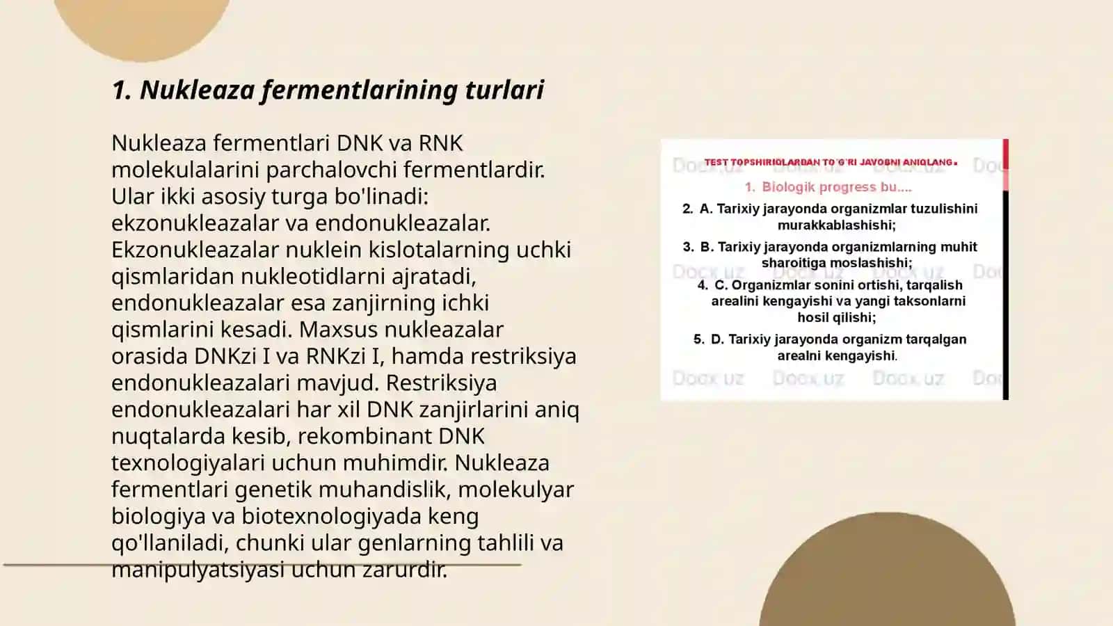 Reparatsiya fermentlari faoliyatining xilma-xilligi 3