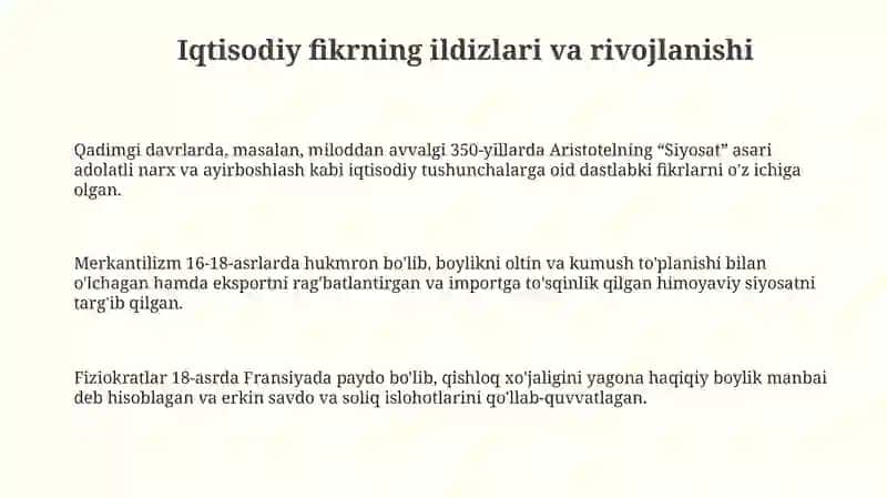 Hozirgi zamon iqtisodiy qarashlari evolutsiyasi 3