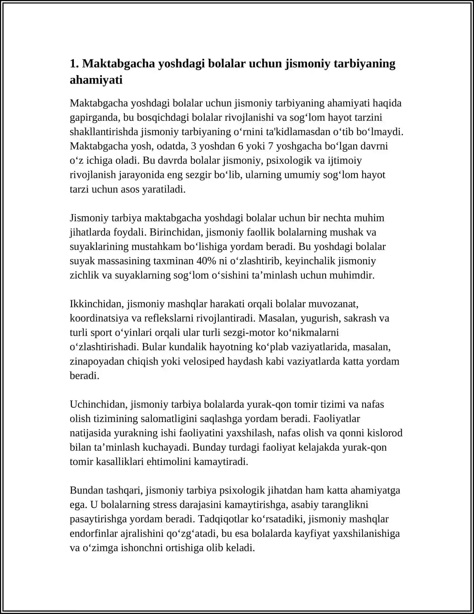 MAKTABGACHA TA'LIM TASHKILOTLARIDA JISMONIY TARBIYA BERISH USULLARI 3