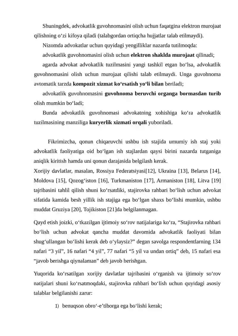 ADVOKAT MAQOMINI OLISH, TO‘XTATIB TURISH VA TUGATISH 3