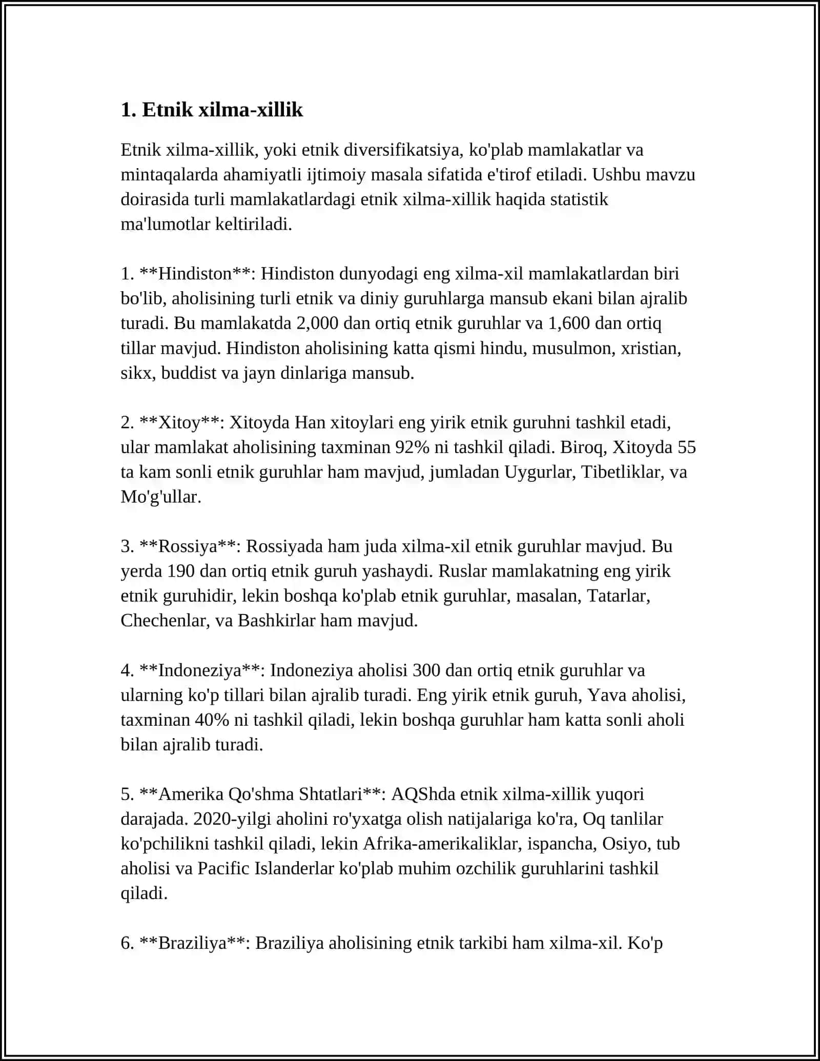 DUNYO XALQLARNING ETNIK QIYOFASI 3