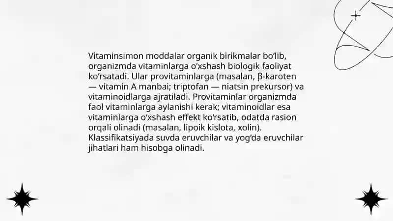 Vitaminsimon moddalar 3