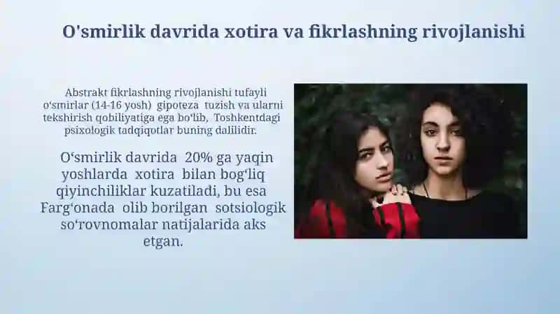Oʻsmirlik Davrida Psixologik Jarayonlar 3