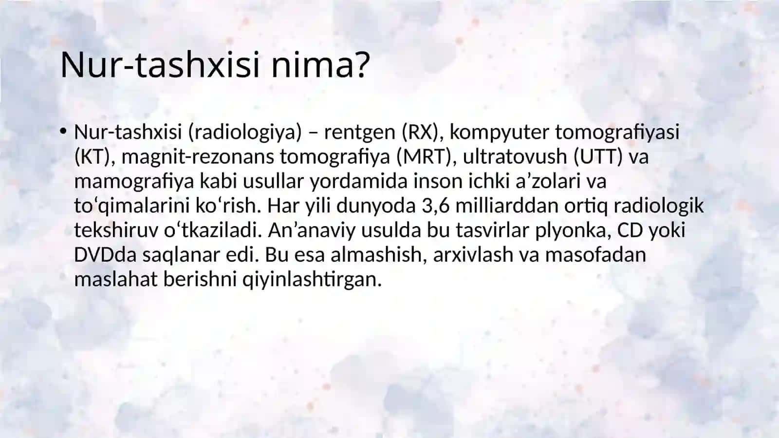 Abduqodirova Shahloning Tibbiyotda Axborot Texnologiyalari Fanidan Tayyorlagan Mustaqilishi (2025-2026 yil 2-semestr) 3