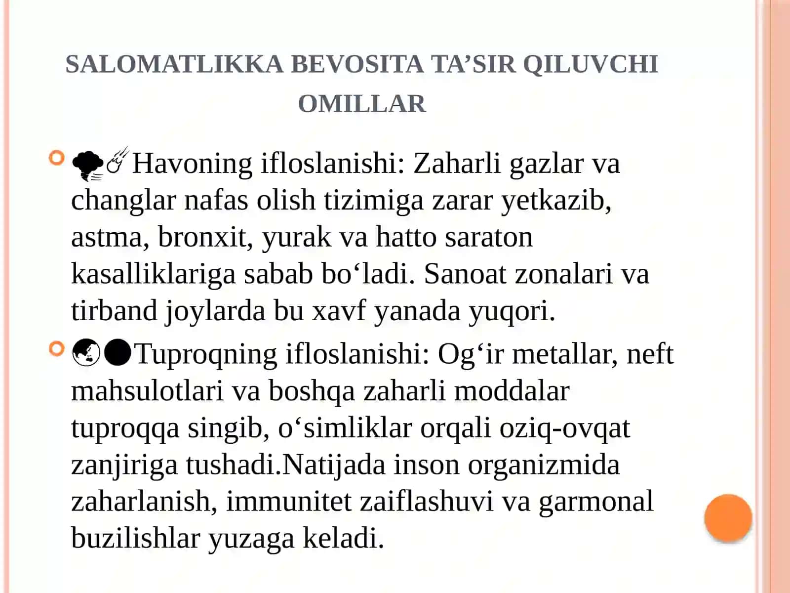 Ekologiya va inson salomatligi 3