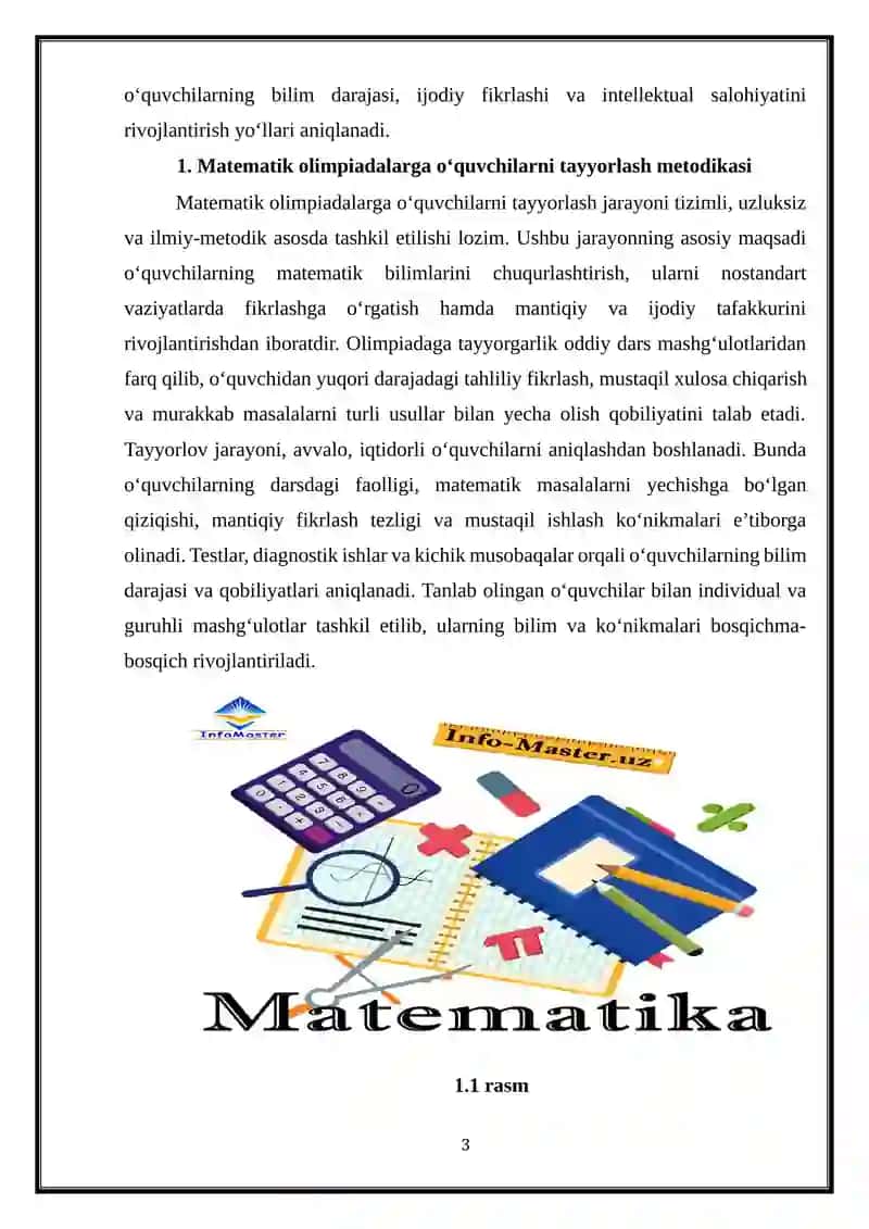 Matematik musobaqa olimpiadalar va ularni tayyorlash va òtkazish metodikasi 3