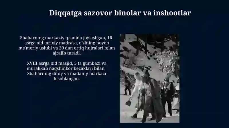 Shaharning tarixiy va meʼmoriy majmuasi 3
