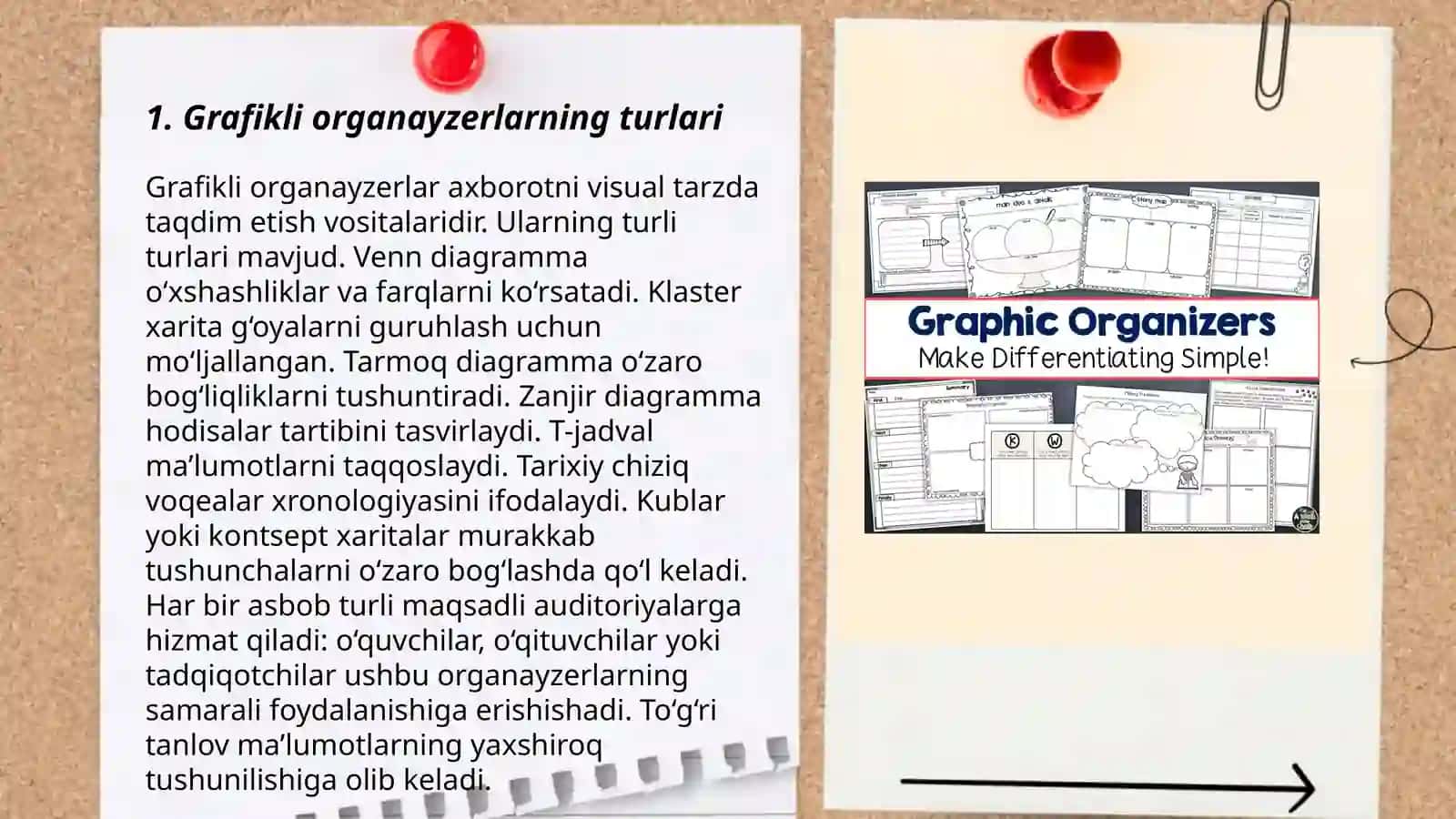 Grafikli organezerlar texnologiyasi 3